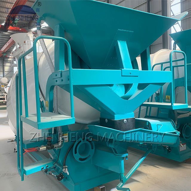 Carmix Car Mobile Concrete Mixer 6 7 Cubic Feet Meters 12 M3 Concrete Mixer 12 Cubic Feet Machine Large Capacity 10Cbm Roller