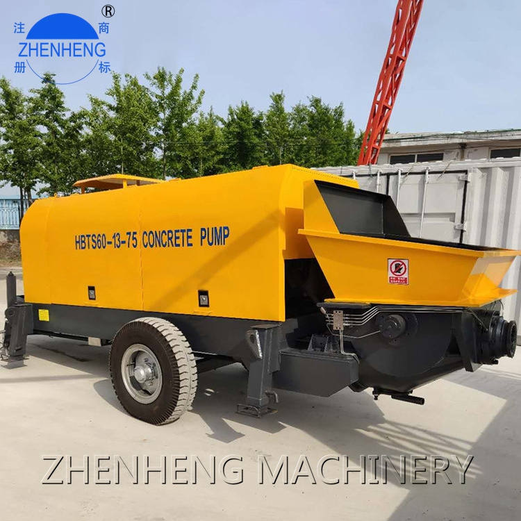 Diesel Portable Towable Chinese Pumps Skid Steer Line Blangladesh Price Concrete Pump Trailer Stationary Electric Static