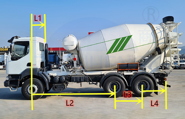 Carmix Car Mobile Concrete Mixer 6 7 Cubic Feet Meters 12 M3 Concrete Mixer 12 Cubic Feet Machine Large Capacity 10Cbm Roller