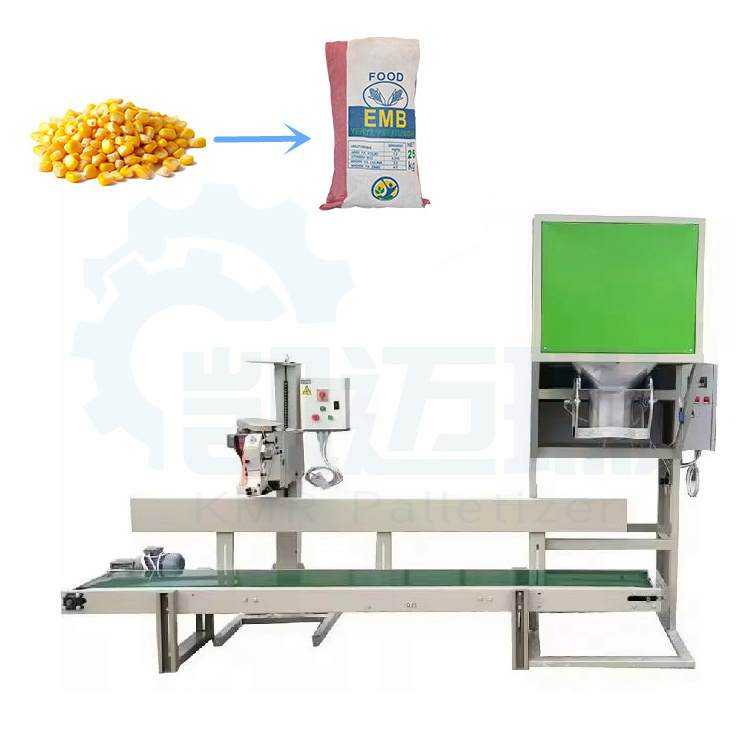 Granular Quantitative Weighing Sewing Machine 5kg 15kg 25kg 50kg Pellet quartz Sand Packing Machine Feed Rice Packaging Machine