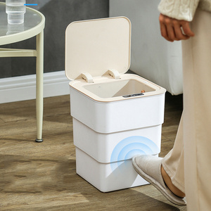 foldable Collapsible Sensor Trash Bin trash can  with odor filter touchless