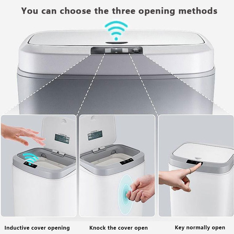 Intelligent Automatic Bin Home Smart Trash Can t3 slim touchless plastic bins recycling waste bins