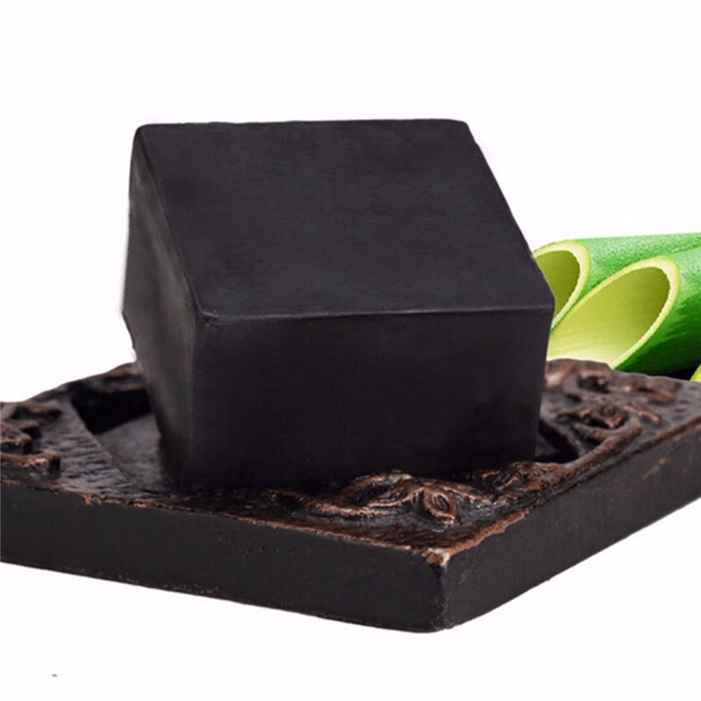 bamboo charcoal handmade soap Clean Body Shower Treat Black Mud Deep Purifying Peel Off Facial Face Soap bamboo charcoal soap