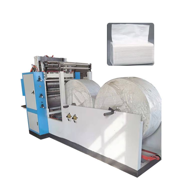 High Speed N Fold Hand Towel Tissue Paper Embossing Folding Machine