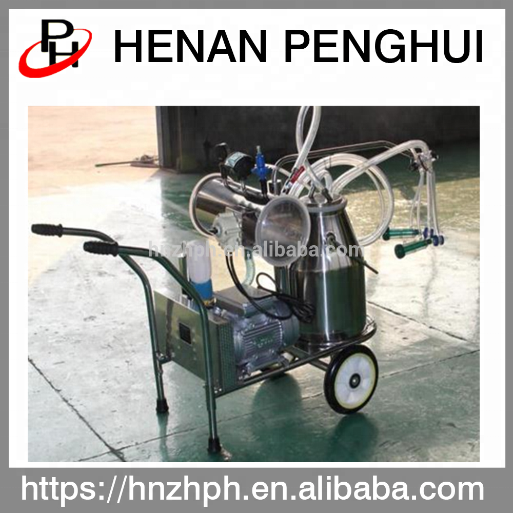 Convenient vacuum pump human cow milking machine