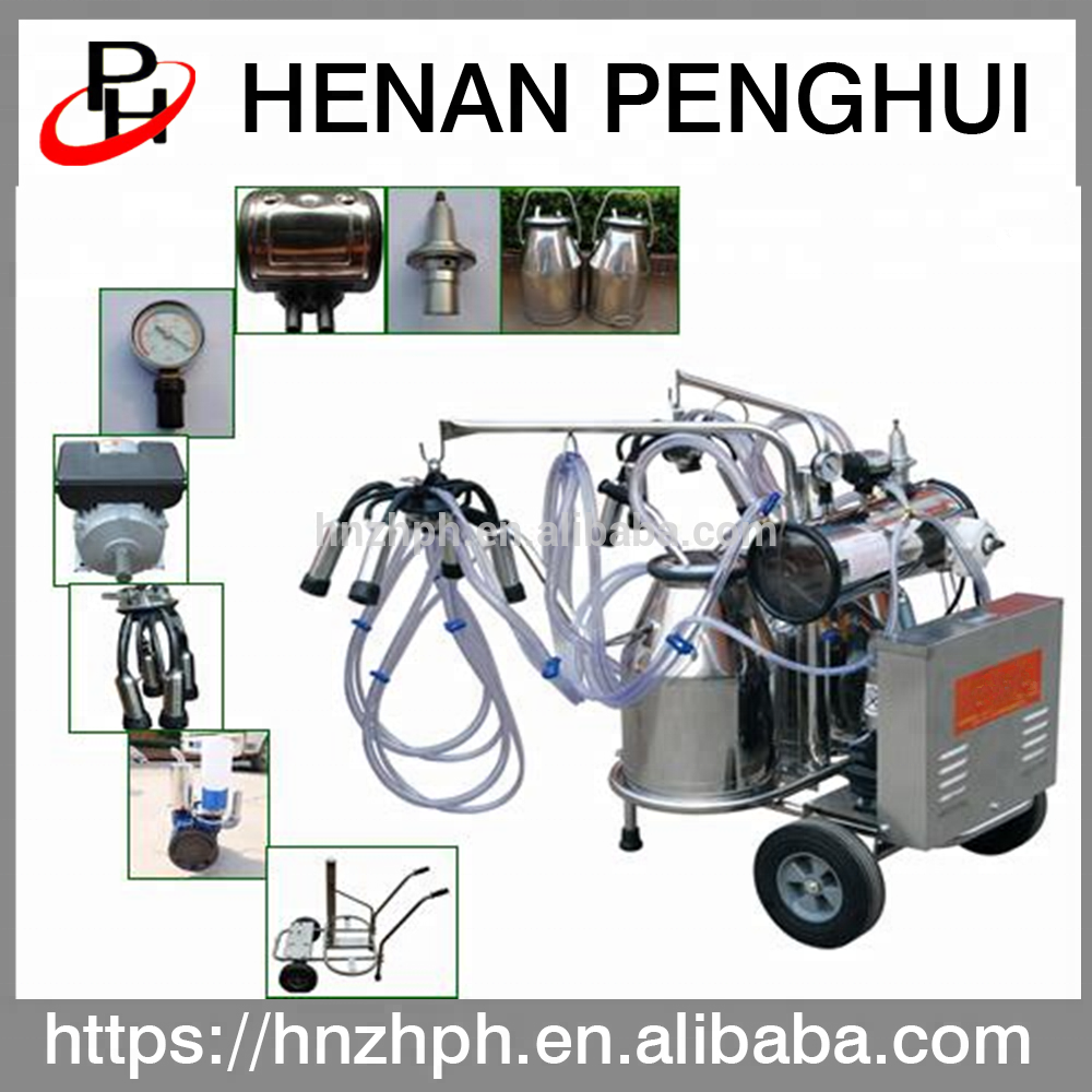 Convenient vacuum pump human cow milking machine