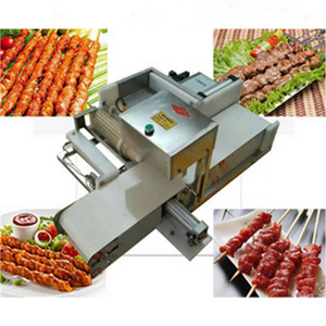 China Automatic Bamboo BBQ Kabab Shish Kabab Chicken Skewer Making Machine