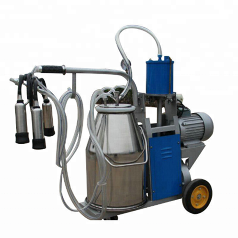 Convenient vacuum pump human cow milking machine