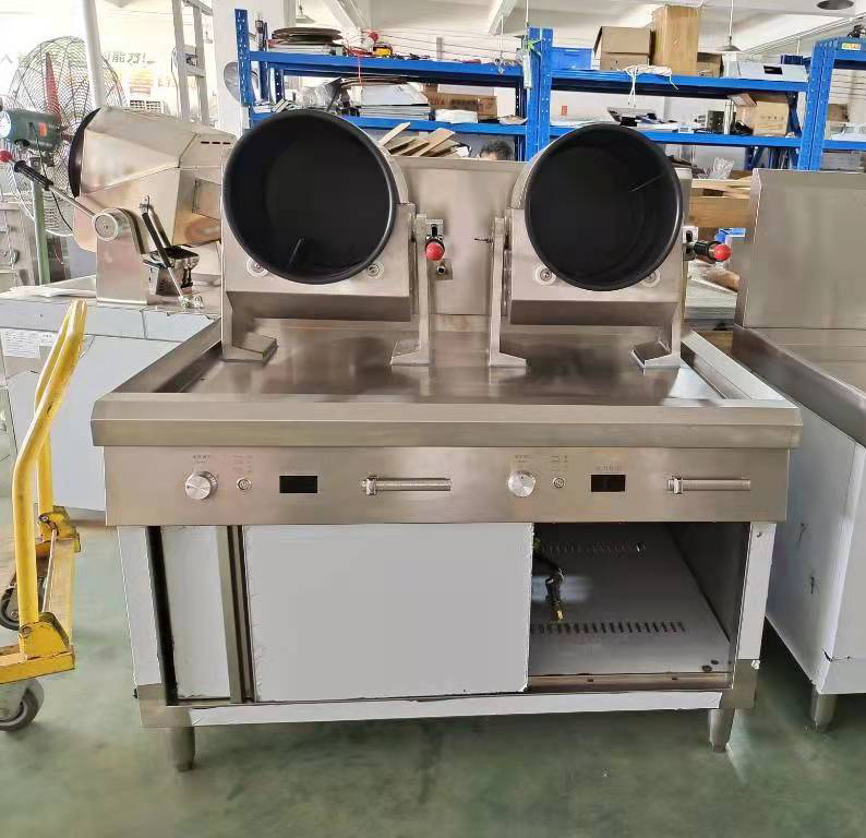 Commercial Stainless Steel Self Cooking Mixer Machine Cooking Robot Pot Restaurant