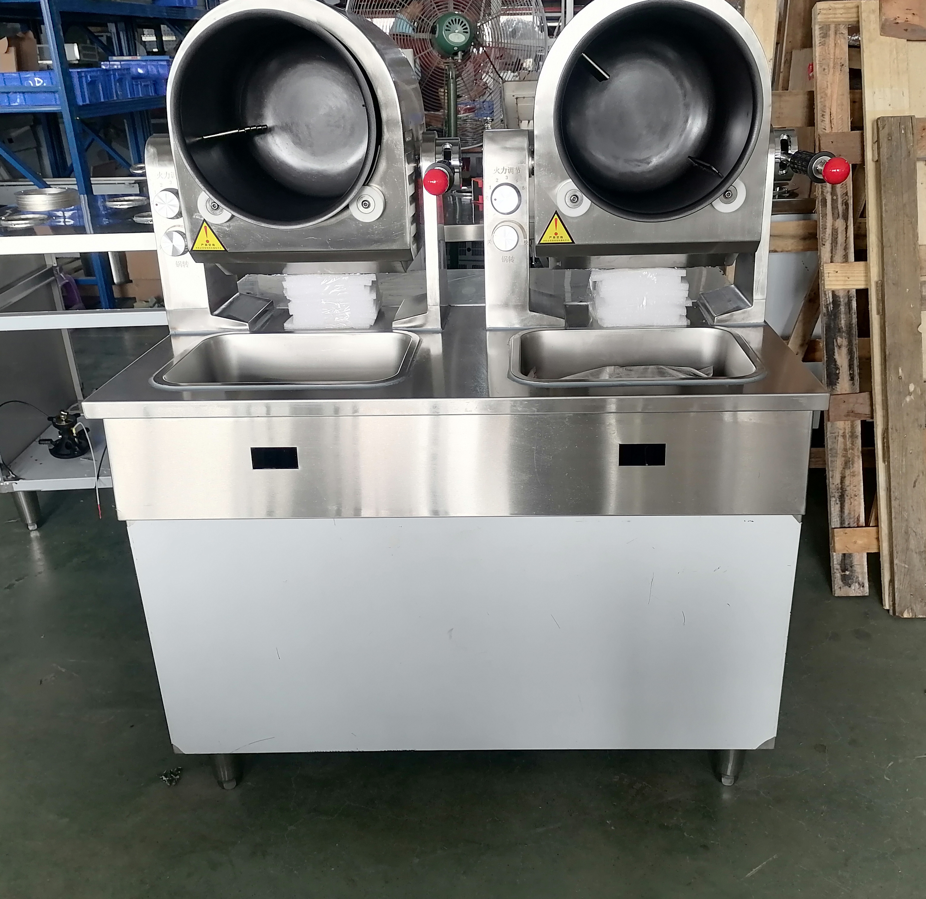 Commercial Stainless Steel Self Cooking Mixer Machine Cooking Robot Pot Restaurant