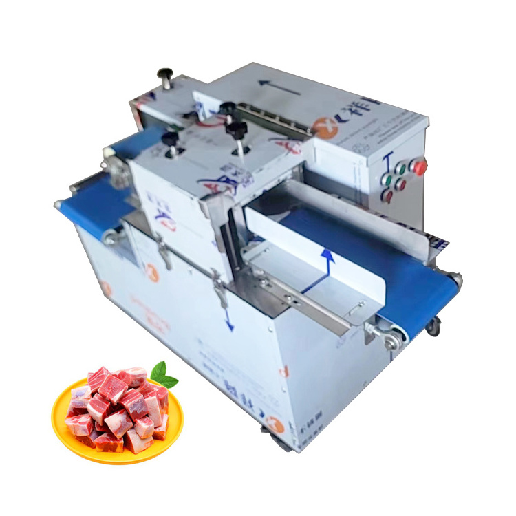 Automatic Beef Pork Chicken Fresh Meat Thin Cube Cut Cutter Cutting Machine Fresh Meat Slicer