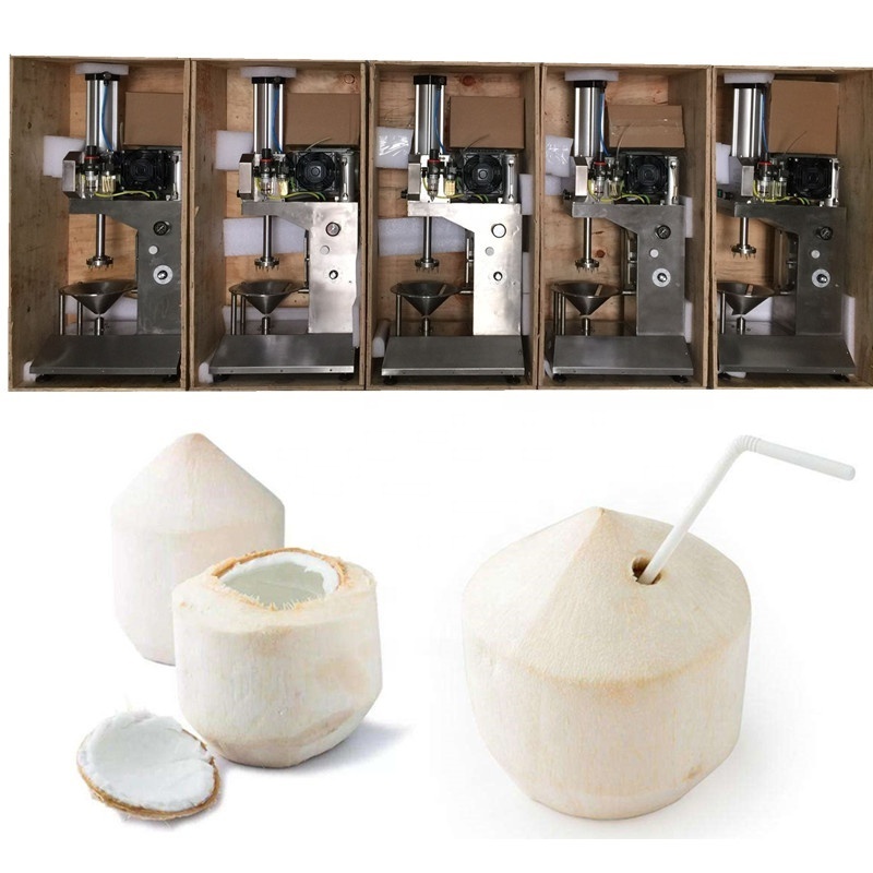 Fresh coconut cutting trimming peeling dehusking machine price