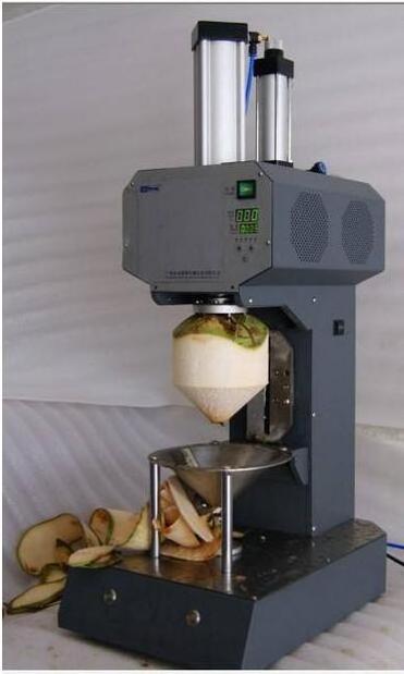 Fresh coconut cutting trimming peeling dehusking machine price