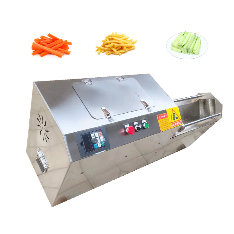 Small Potato Cutter Potato Chips Cutting Making Machine Root Vegetable Strip Cutting Machine