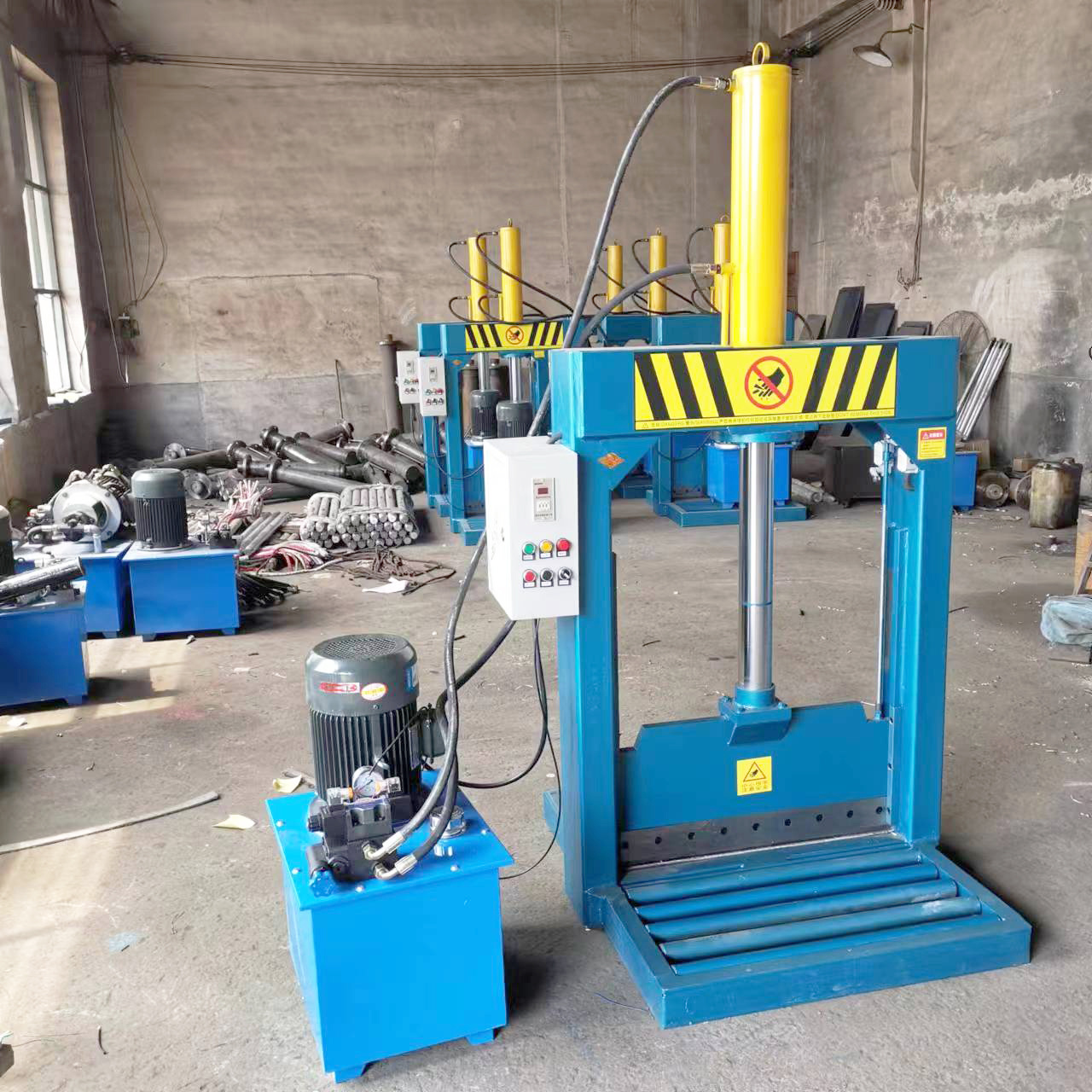 Tire Recycling Machine Auto Hydraulic Rubber Pipe Press Cutting Machine