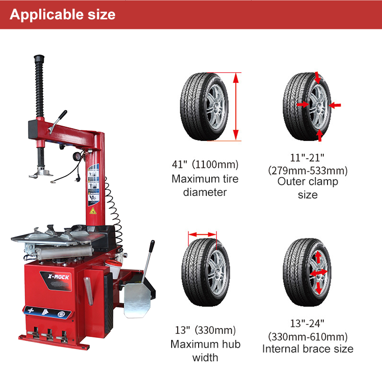 Full Automatic Car Mounting Machine Swing Arm  Remove Tyre Mounter Removal Equipment For  Repair Garage