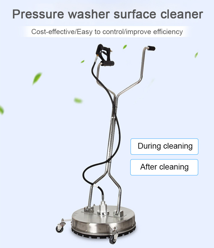 High pressure surface cleaner quick insert stainless steel cleaning machine 20 inch garden floor washer