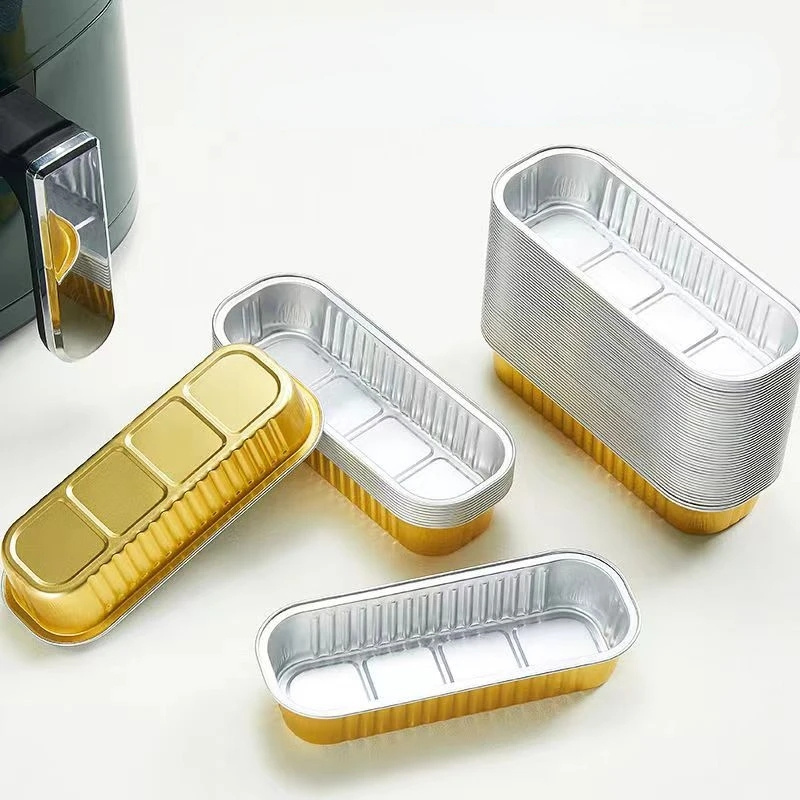 Oil Proof Aluminum Foil Tin Box Tin Tray Air Fryer Disposable Paper Lined Nonstick Steamer Kitchen Tools BBQ Drip Tray