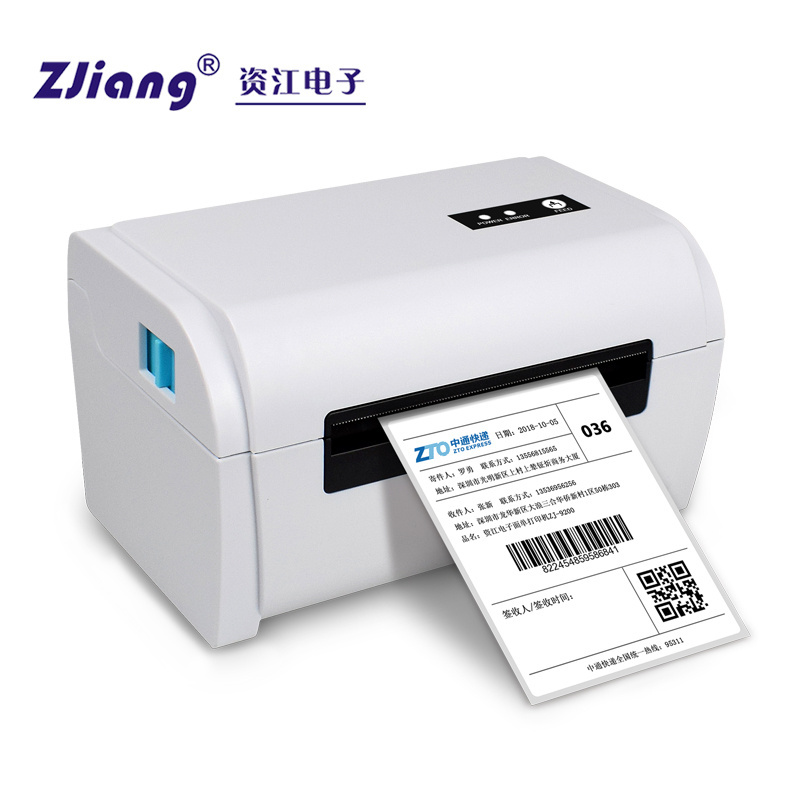 Barcode label sticker thermal printer high printing speed 4inch thermal label printer qr code barcode sticker printer