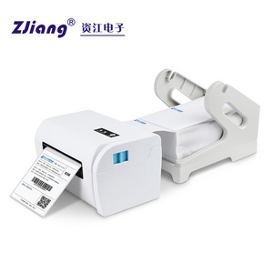 Barcode label sticker thermal printer high printing speed 4inch thermal label printer qr code barcode sticker printer