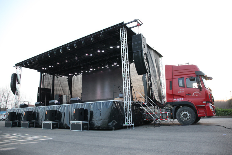 S455 Mobile Stage Podium 13m event gospel crusade stage for evangelism mobile stage