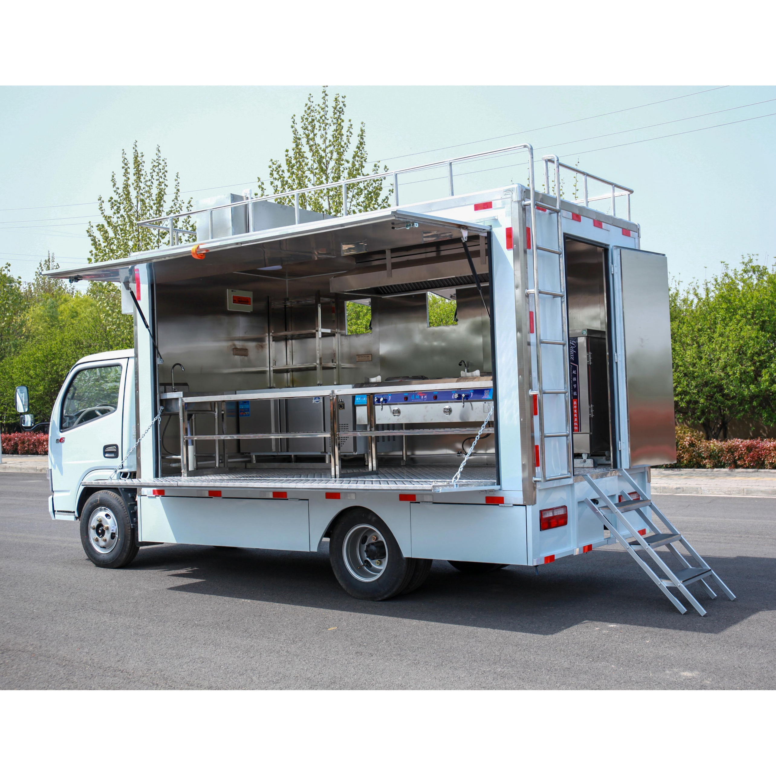 4*2 Dong Feng   Mobile street food truck  coffee van for sale