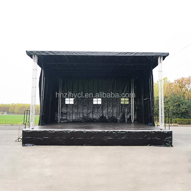 56 sq m mobile stage trailer without truck used for Crusade Evangelical trailer mobile stage