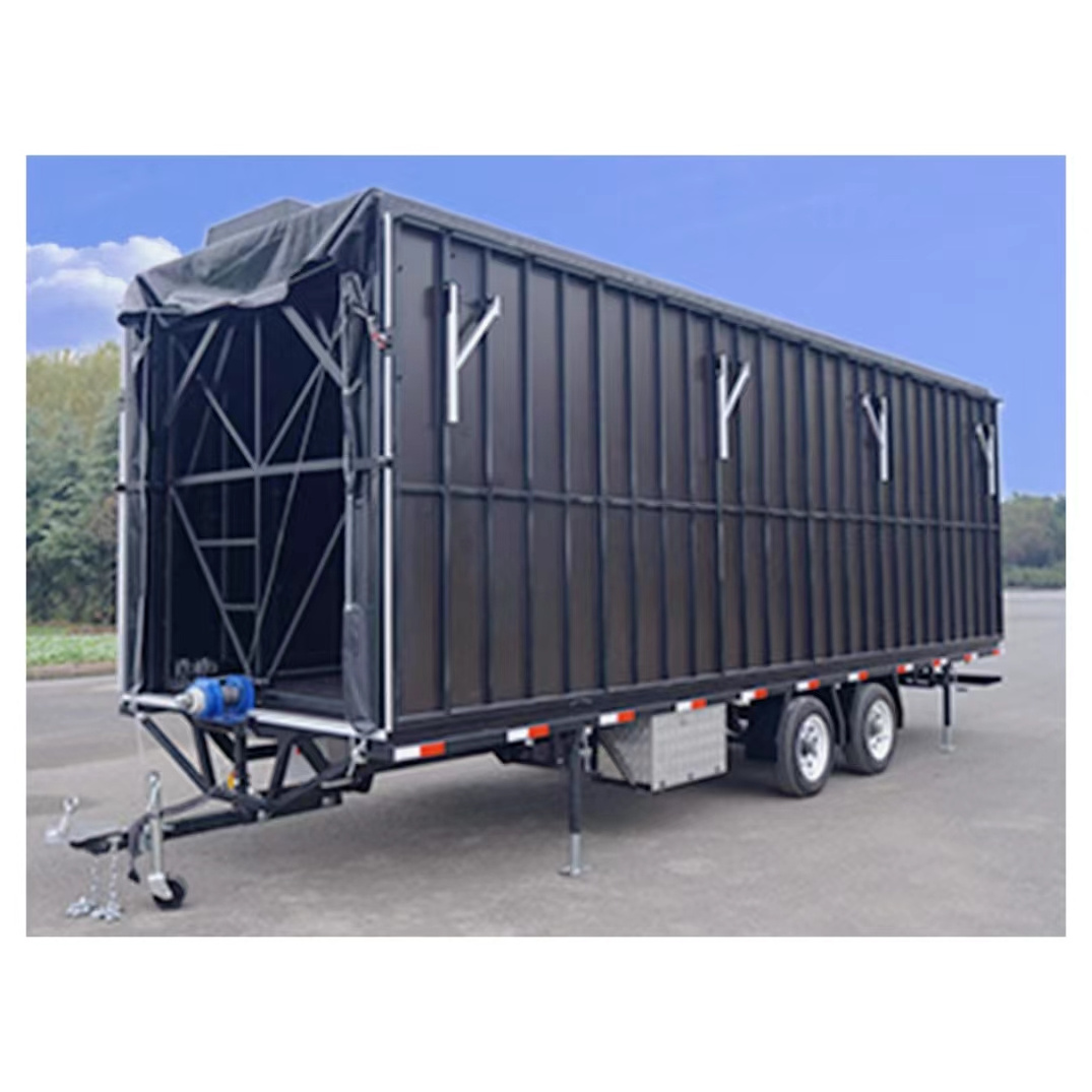 56 sq m mobile stage trailer without truck used for Crusade Evangelical trailer mobile stage