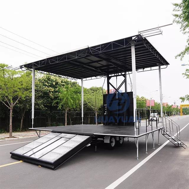 ST180 hydraulic portable band concert mobile trailer stage