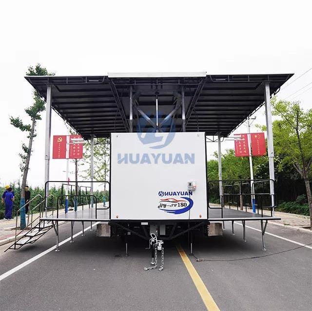 ST180 hydraulic portable band concert mobile trailer stage