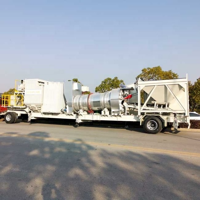 20-80t/h easy transfer mobile  continuous mix asphalt plant