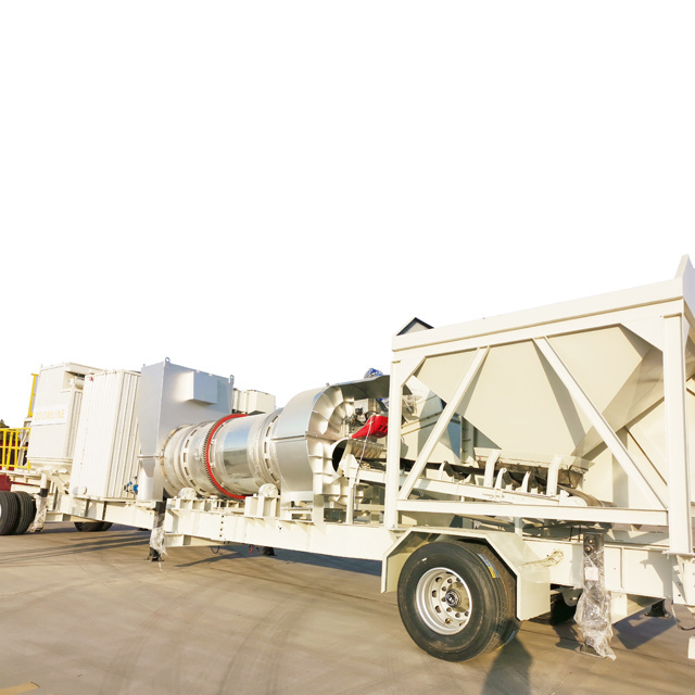 20-80t/h easy transfer mobile  continuous mix asphalt plant