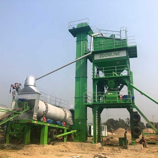 China portable asphalt plant 80-160tph mobile batch mixing machinery for sale