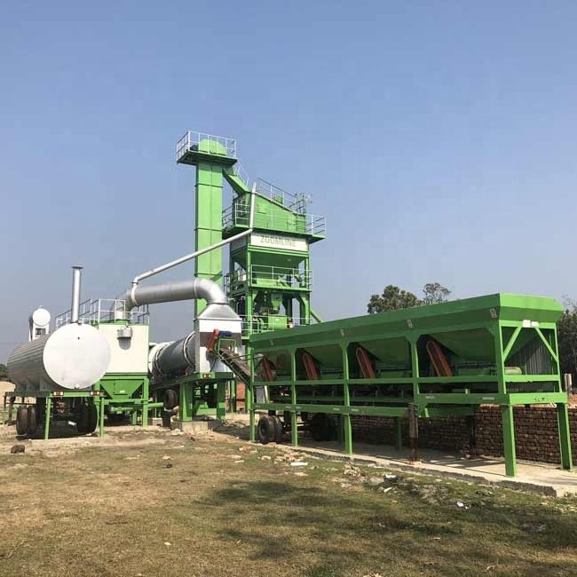 China portable asphalt plant 80-160tph mobile batch mixing machinery for sale