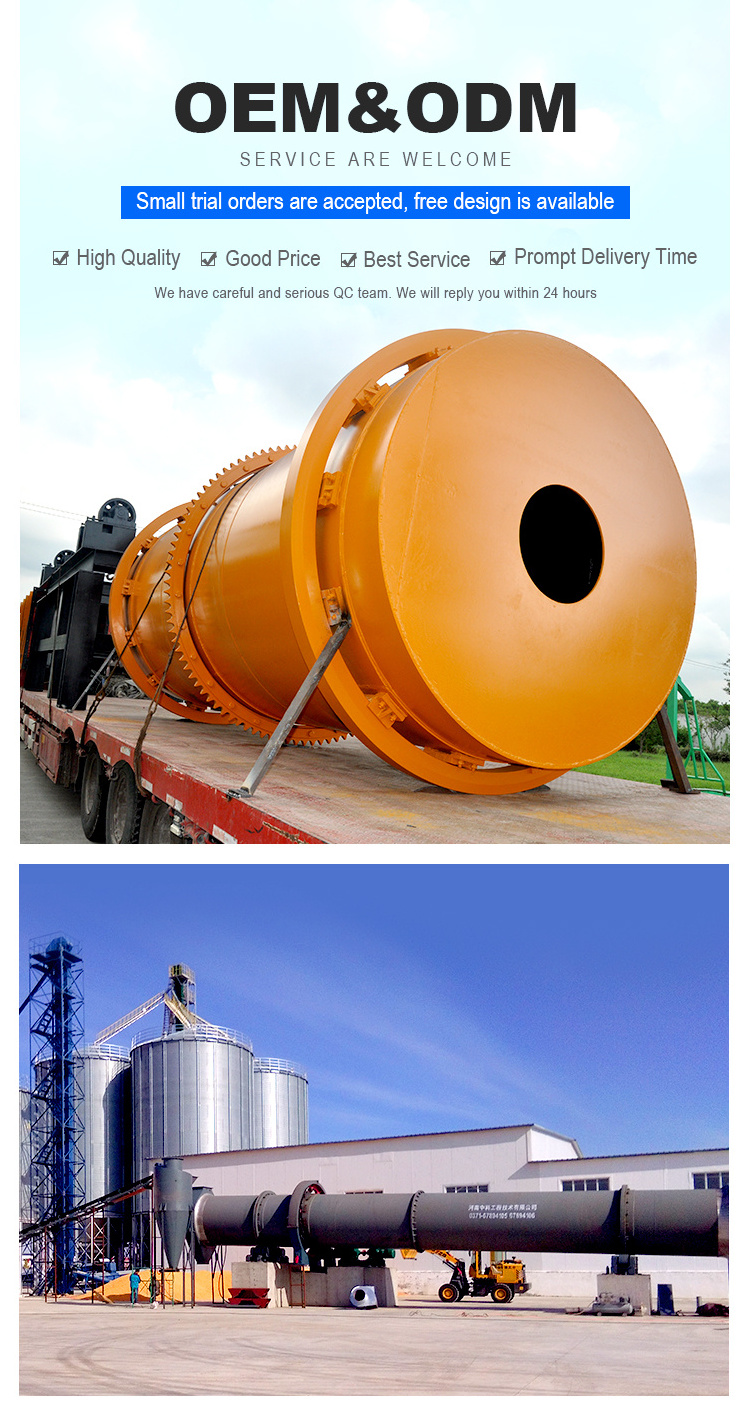 Energy Saving Industrial Drying Equipment Rotary Drum Dryer Steam dryer