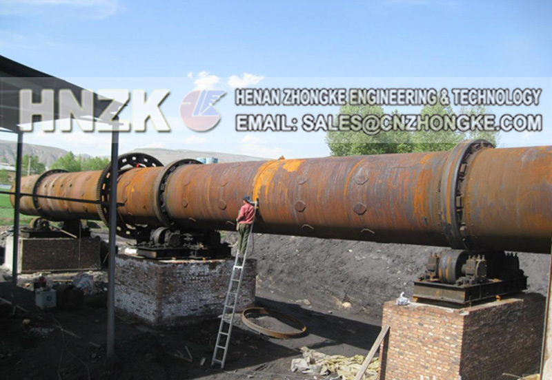 horizontal lime rotary kiln for activated carbon