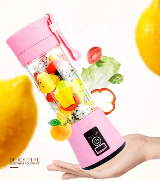 Handheld Blender Portable Juicer Mixer Usb Chargeable Electric Kitchen Food Processor 400Ml Quick Juicing Fruit Cup