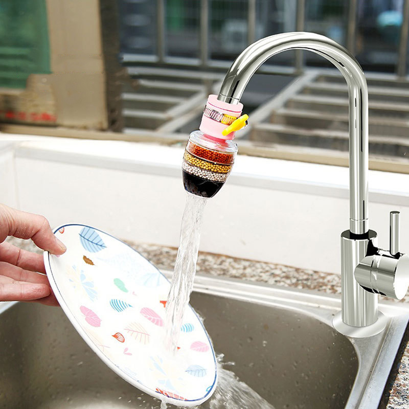 Household Kitchen Faucet Mount Filter water purifier 6layer water purification carbon filter mini faucet purifier