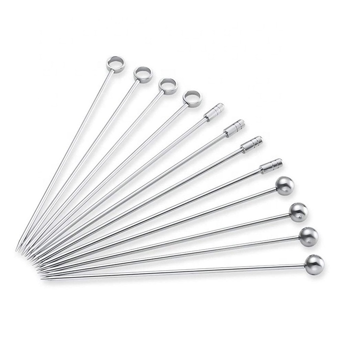 Hot Sale Wholesale Stainless Steel Bar Tools Shaker Bar Tools Cocktail Picks Fruit Martini Shaker