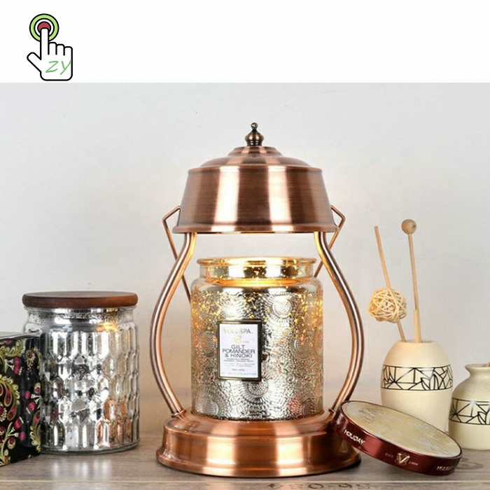 Manufactures hot sale metal table lamp candle wax warmer electric wax melt burner