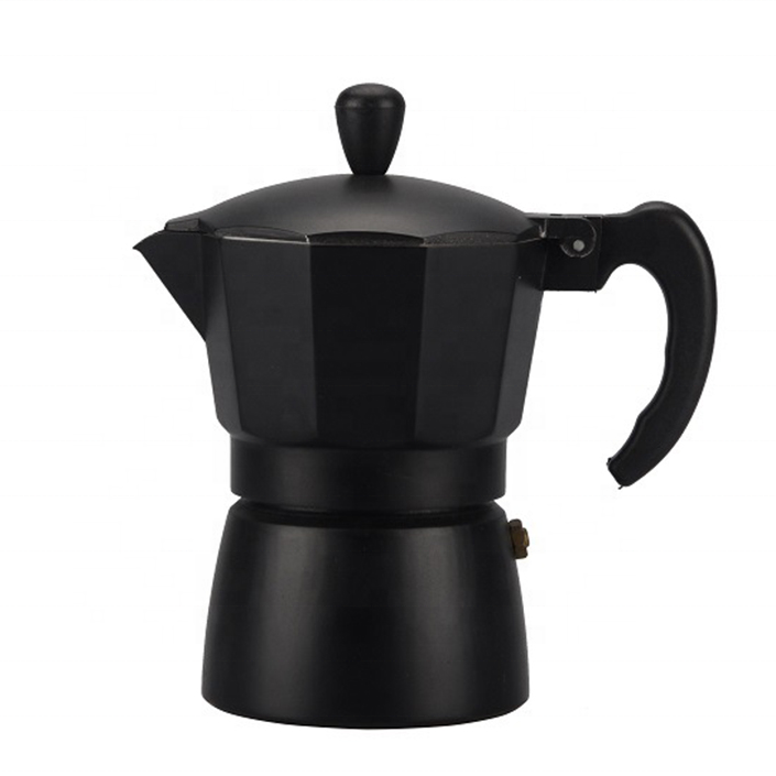 1/2/3/4/6/9/12 Cups Wholesale Factory Suppliers Oem Black/Red Styles Espresso Maker Aluminum Coffee Moka Pot