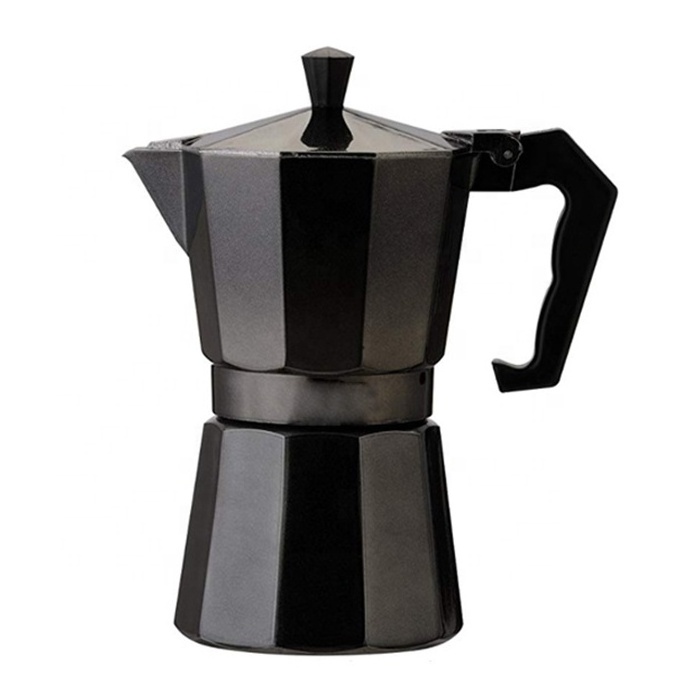 1/2/3/4/6/9/12 Cups Wholesale Factory Suppliers Oem Black/Red Styles Espresso Maker Aluminum Coffee Moka Pot