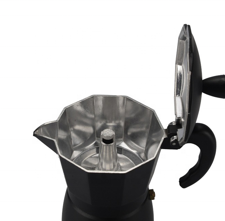 1/2/3/4/6/9/12 Cups Wholesale Factory Suppliers Oem Black/Red Styles Espresso Maker Aluminum Coffee Moka Pot