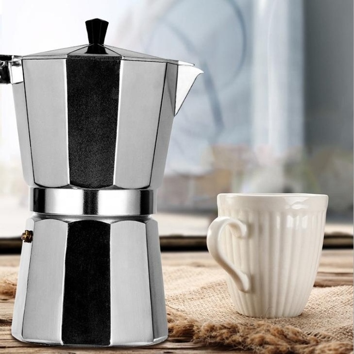 New Design Customized Classical Aluminum Espresso coffee maker Moka Pot