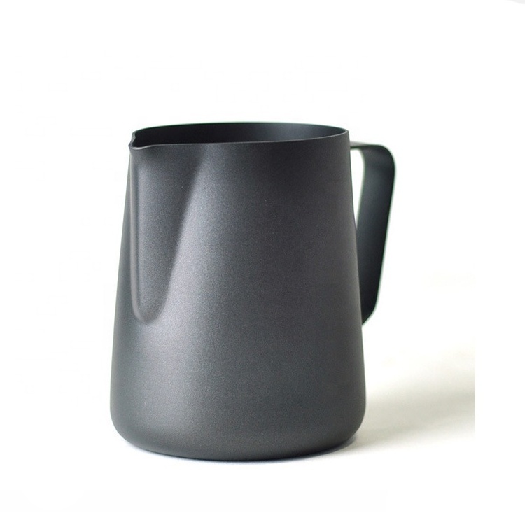 Wholesale stainless steel 304 PTFE 350ml/600ml coffee milk pitcher