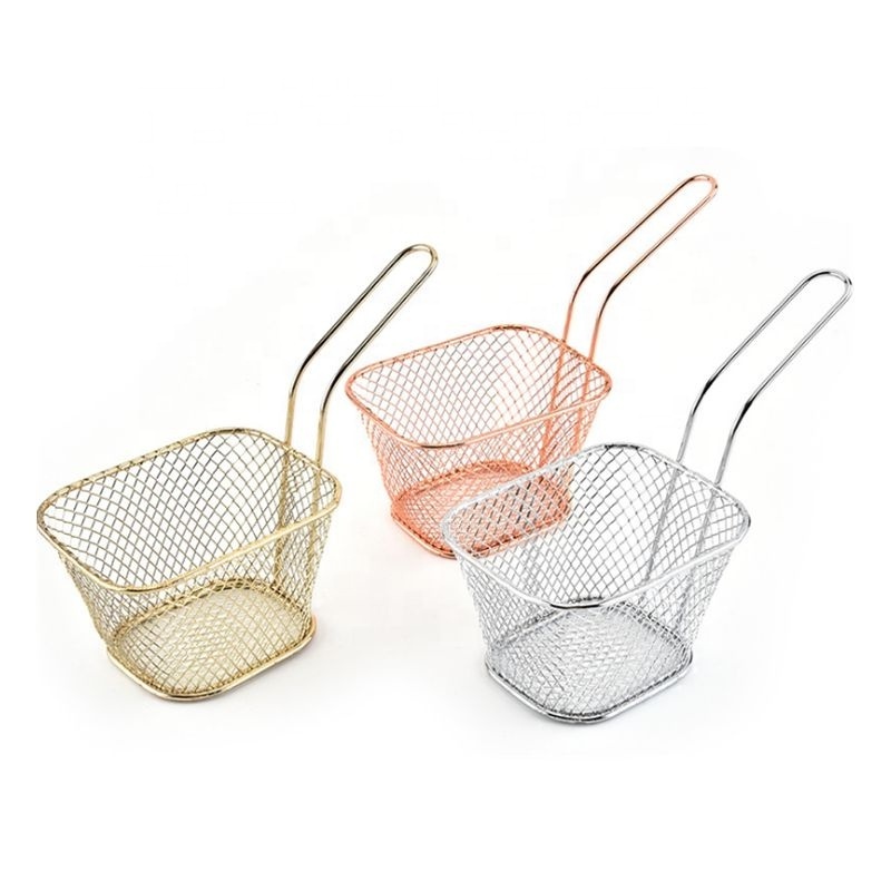 Lixsun High Quality Stainless Steel Mini French Fry Basket For Fried Chip& Chicken