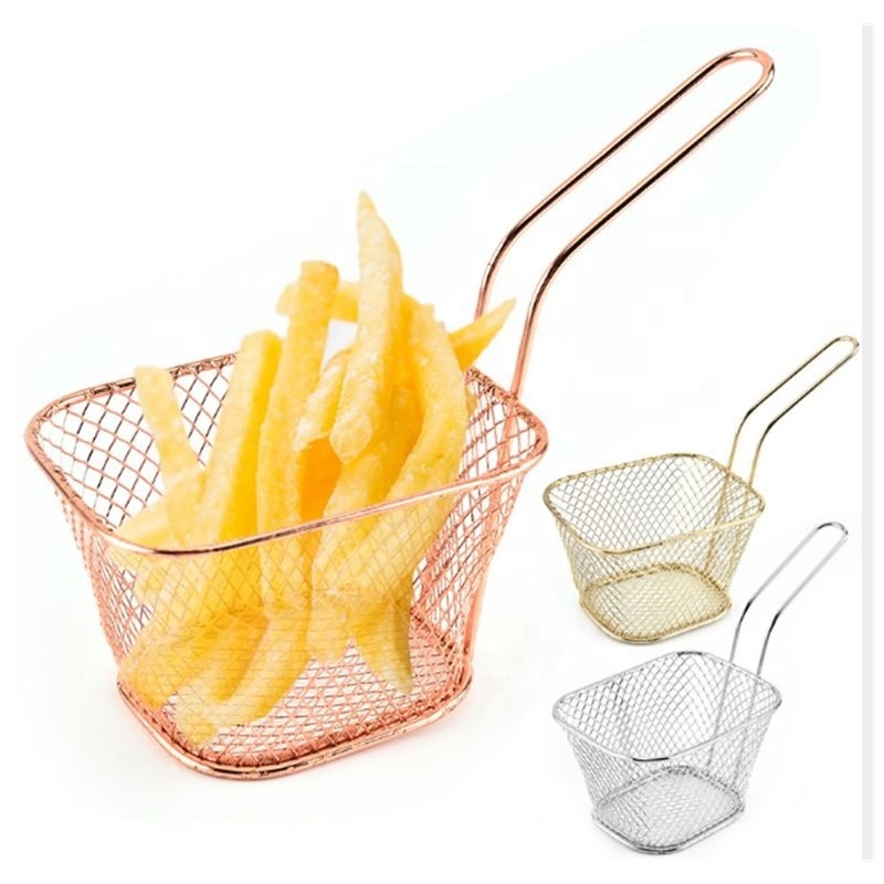 Lixsun High Quality Stainless Steel Mini French Fry Basket For Fried Chip& Chicken