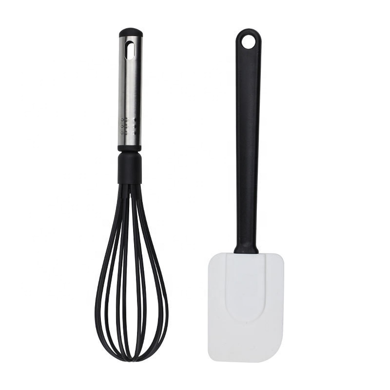 Silicone Cooking Utensils Set Non-stick Spatula Shovel Nylon Head Stainless Steel Handle Sets 24 Cookware Kitchenware Set