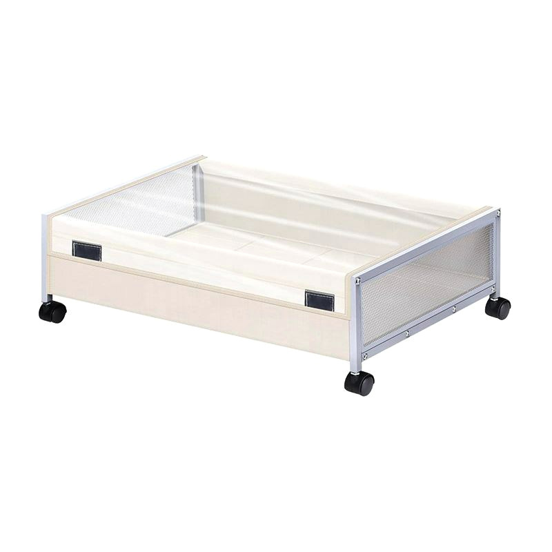 Wheeled moving dustproof storage box under the bed storage rack under the bed storage rack