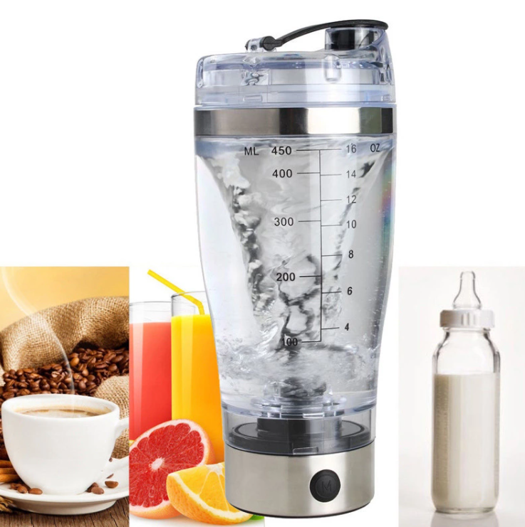 New products 450/600ml Automatic Electric Protein shaker Bottle Coffee cup Stainless Steel Self Stirring coffee Mug